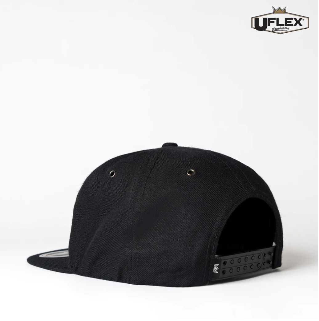 U15607 UFlex Adults Fashion 6 Panel Snapback (we can also embellish this with 2D or 3D embroidery - your logo / design / text, minimum 20)