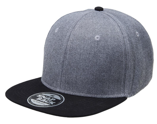 4398 Heathered Snapback (we can also embellish this with 2D or 3D embroidery - your logo / design / text, minimum 20)